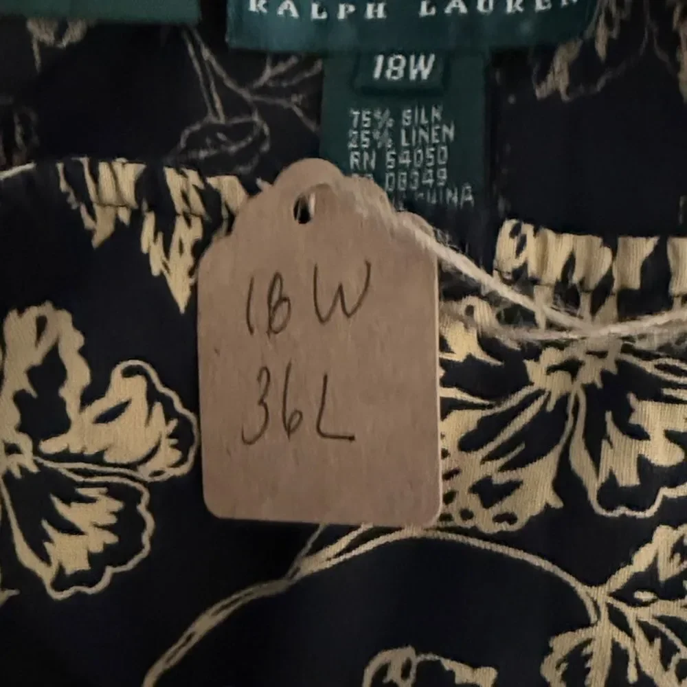 Vintage Ralph Lauren Black and Gold floral cottagecore Maxi Skirt